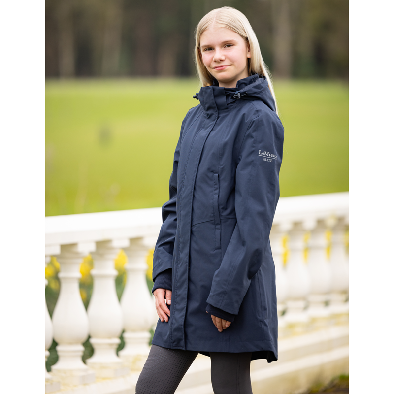 LeMieux Junior Pro Waterproof Coat - Navy-3